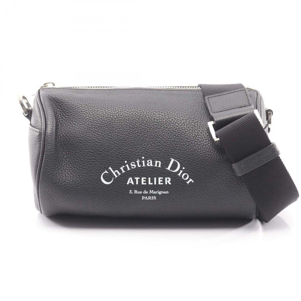 CHRISTIAN DIOR Black Leather Shoulder Bag - Picture 1 of 8